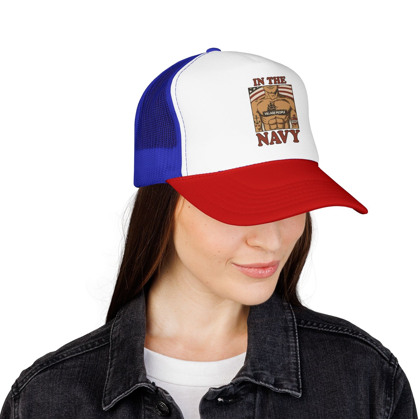 Village People In The Navy Foam Trucker Hat