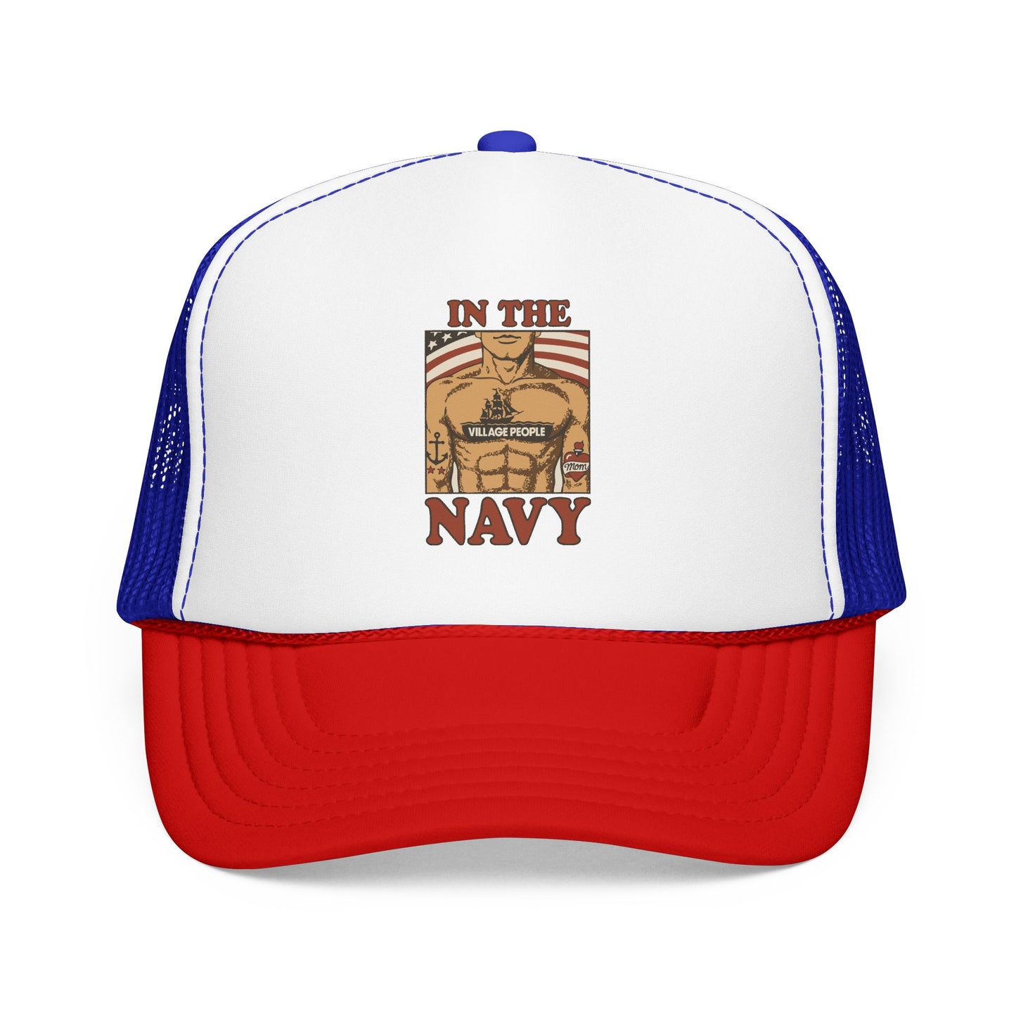 Village People In The Navy Foam Trucker Hat