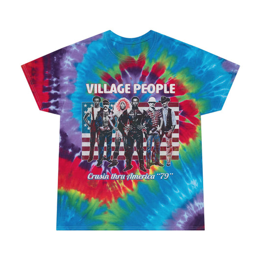 Village People Crusin' Thru America '79 Dark Tie-Dye Tee