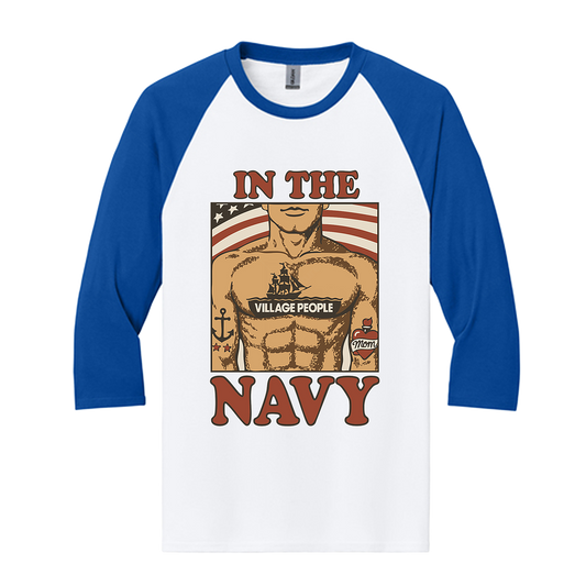 Village People In The Navy Raglan Tee
